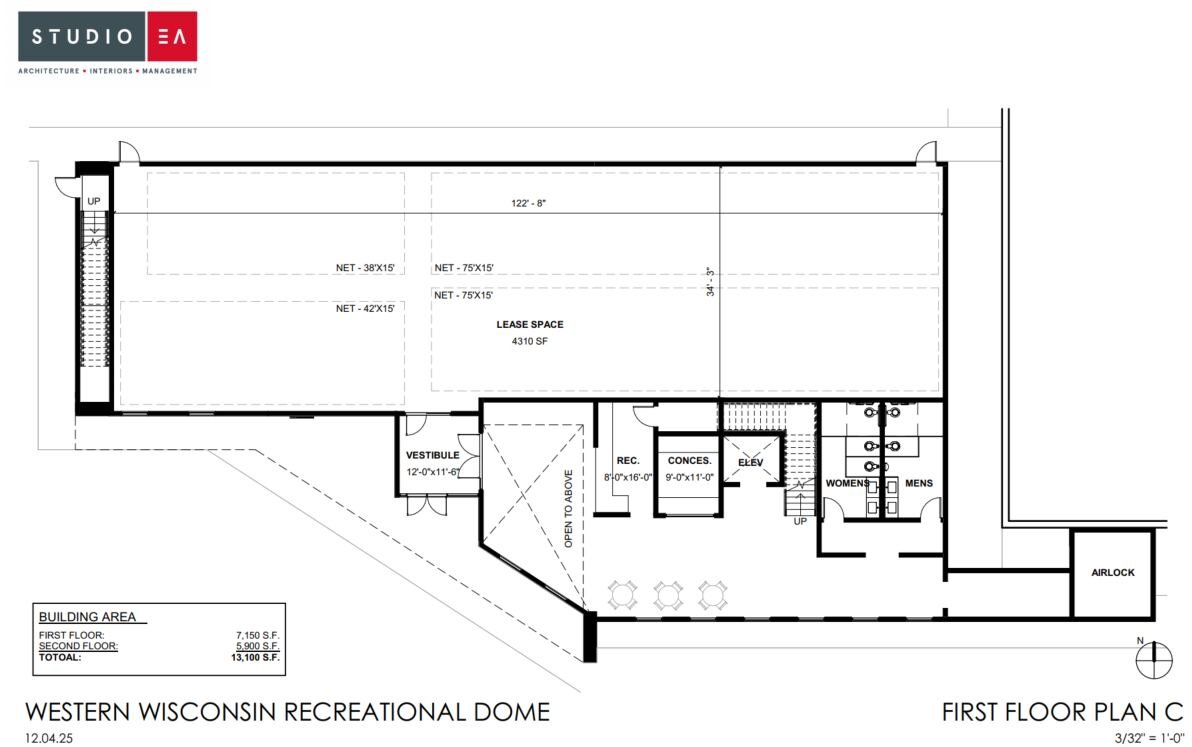 Welcome Center first floor plan