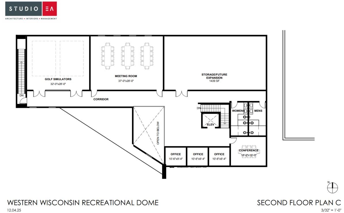 Welcome Center second floor plan